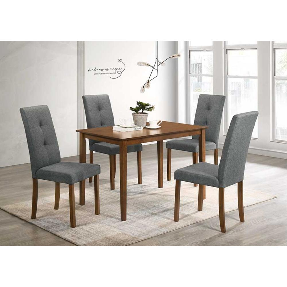 Dublin 4 személyes étkezőgarnitúra, barna/szürke