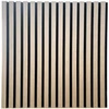 Kép 4/7 - Band lamellás, akusztikus fali panel, 60x60 cm, tölgy