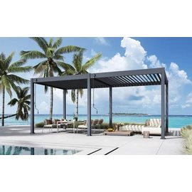 Bioklimatikus pergola, 135°-ig állítható, U Design, 3x6 m - Bútorok Webshop