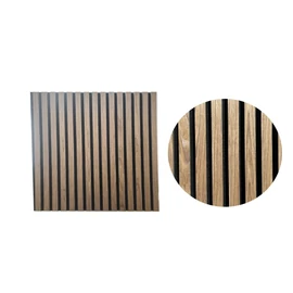 Band lamellás, akusztikus fali panel, 60x60 cm, dió