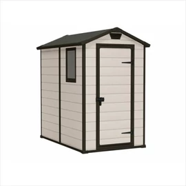Major műanyag kerti ház, 4x6, bézs-barna - Bútorok Webshop