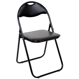 Cordoba összecsukható szék, fekete - Bútorok Webshop
