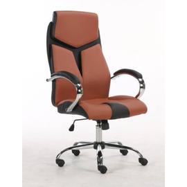 Monza főnöki fotel MONZA IRODAI FORGÓSZÉK, PVC (120KG) BARNA 61X62X104 114CM