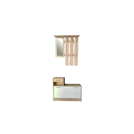 Filio tükrös előszobafal, fehér-fehérített tölgy - Bútorok Webshop