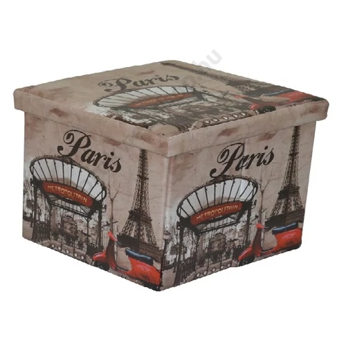 Design tárolós ülőke, 48x32, Paris - Bútorok Webshop
