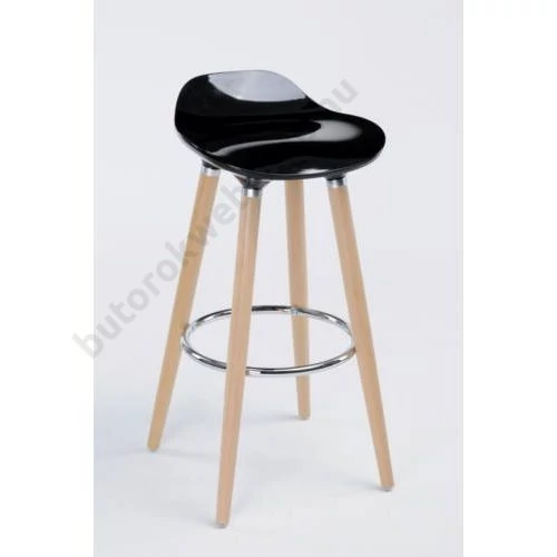 Jasmine bárszék, fekete - Bútorok Webshop