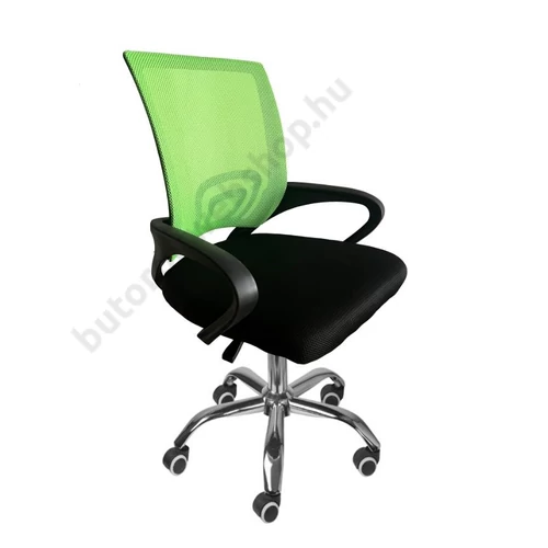 Jolly mesh irodai forgószék, US 128, zöld-fekete - Bútorok Webshop