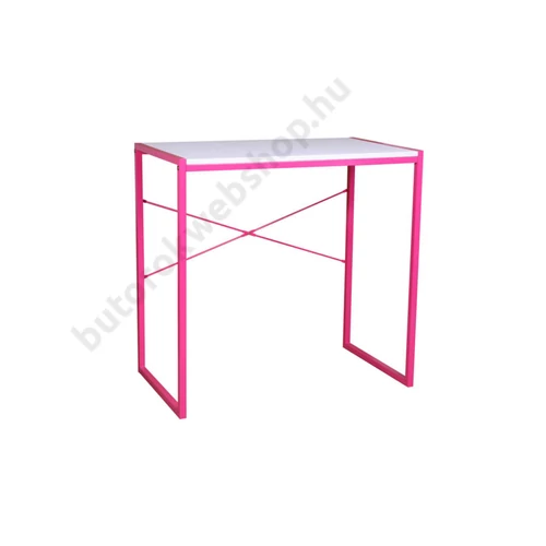 Ifjúsági számítógépasztal, fehér-rózsaszín - Bútorok Webshop