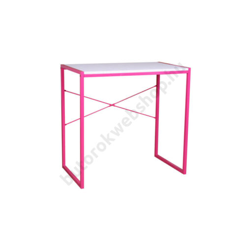 Ifjúsági számítógépasztal, fehér-rózsaszín - Bútorok Webshop
