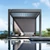 Bioklimatikus pergola, 135°-ig állítható, U Design, 3x3 m - Bútorok Webshop