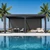 Bioklimatikus pergola, 135°-ig állítható, U Design, 3x6 m - Bútorok Webshop